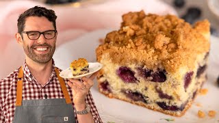 Easy Blueberry Coffee Cake Recipe [upl. by Dolorita407]