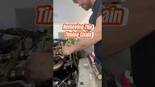 Removing the Timing Chain From a C36 AMG Head [upl. by Clarisse]