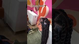 JUMBO TWISTS  SUBSCRIBE ❤️shortfeeds youtubeshorts braidedhairstylesforblackwomen twists [upl. by Hyps61]