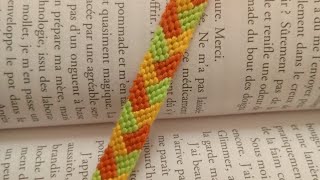 Braided chevron friendship bracelet tutorial easy for beginner [upl. by Shuping]