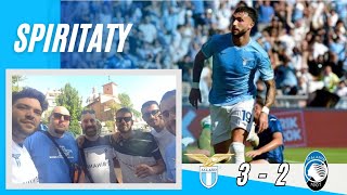 GRANDE SUDATA IN CAMPO E SUGLI SPALTI  LAZIO  ATALANTA 32 [upl. by Arezzini]