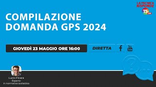 Tutorial Gps 2024 compilazione domanda [upl. by Moorish925]