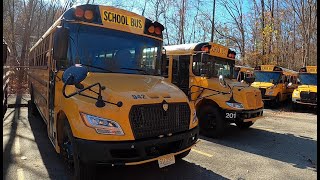 First look 3rdgeneration IC CE school bus  walkaround engine bay startup [upl. by Meyeroff]