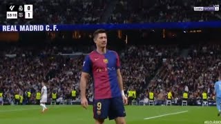 Robert Lewandowski Goal Real Madrid Vs Barcelona 01 All Goals Analysis amp Extended Highlights [upl. by Latihs]