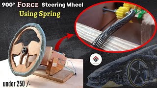 900 degree FORCE Steering Wheel  Realistic PC gaming steering wheel using Arduino English version [upl. by Gnaht]