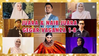 Senarai Juara amp Naib Juara GEGAR VAGANZA Musim 18 2022 [upl. by Merton]