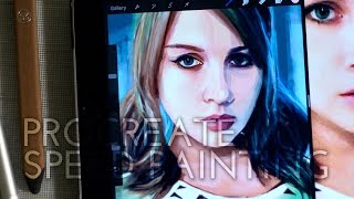 Procreate portrait speed painting – Sktchy inspiration by Morgan F [upl. by Marsha]