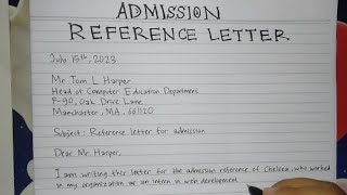 How to Write A Strong Recommendation Letter Higher Study Abroad How to Write Reference Letter LOR [upl. by Reynard]