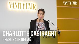 El emocionante discurso de Charlotte Casiraghi como ganadora del Personaje del Año Vanity Fair 2023 [upl. by Fransen]