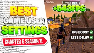 The BEST Game User Settings in Fortnite Chapter 5 🔧✅ FPS BOOST  0 Input Delay [upl. by Honan305]