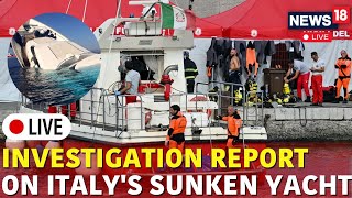 Sunken Yacht Italy  Ambrogio Cartosio News Conference Live  Sunken Yacht Sicily News Updates Live [upl. by Tebasile529]