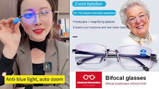 Smart Futuristic Technology Radiation Resistant Reading Glasses横版 [upl. by Ravilob]