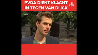 PVDA dient klacht in tegen Van Dijck [upl. by Rann889]