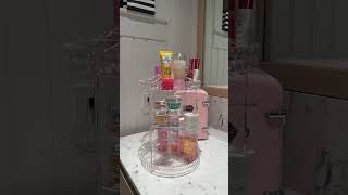 Rotating makeup organizer💄⚡️ fy fy makeup skincare organizer aesthetic [upl. by Mcadams387]