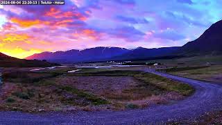 Hólar Daily Timelapse 4th  5th August 2024 [upl. by Mayworm]