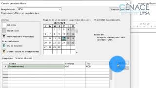 MS Project Configurar el Calendario Laboral [upl. by Leibman889]