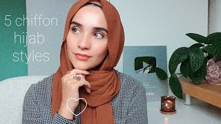 CHIFFON HIJAB TUTORIAL [upl. by Callan]