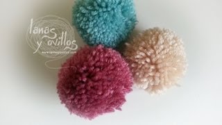 Tutorial Cómo Hacer Un Pom Pom de Lana Paso a Paso [upl. by Gnol]