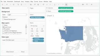 How to create a map of a single state in Tableau [upl. by Plossl]