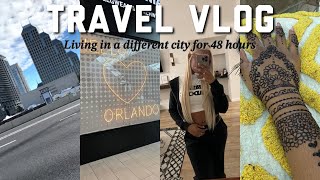 Travel VlogLiving In a Different City for 48 Hours planning on moving  prepare with me shopping [upl. by Rehposirhc]