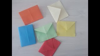 Rengarenk Minik Zarf Yapımı  Colorful Small Envelope Making [upl. by Cobbie]