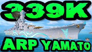 Arp Yamato drückt 339K DMG ARP POWERR im quot300K Clubquot ⚓️ in World of Warships 🚢 [upl. by Anirazc471]