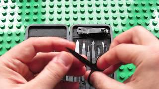 Unboxing Stainless Steel Nail Clippers Set 12 Manicure Tools [upl. by Paz]