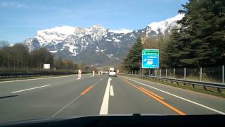 nikon coolpix s31 test video in driving in the Switzerland Highway A13 smooth video [upl. by Mila428]