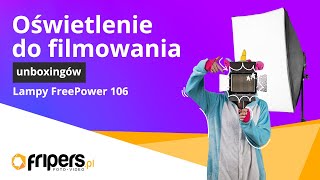 Oświetlenie do filmowania unboxingów 14 Zestaw FreePower 106 4x85W [upl. by Suoiluj939]