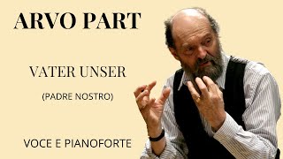 Arvo Part  Vater Unser Spartito Animato [upl. by Ennybor]