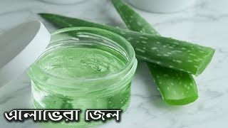 How to make aloe vera gel at home  নিজেই তৈরি করুন এলোভেরা জেল [upl. by Silverstein]