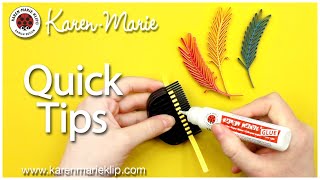 How to make a quilling feather  Quilling QuickTips [upl. by Winshell]