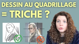 MON AVIS sur la technique de la GRILLE en DESSIN ou quadrillage ou mise au carreau [upl. by Anaila]