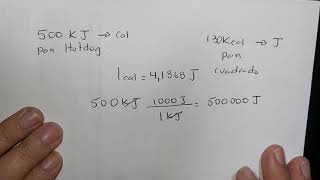 Conversión de Kcal a Julios y KJ a calorias [upl. by Nasaj276]
