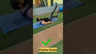 Flutter Kicks 💪🏻 Six Pack Exercise Flutter Kicks 🔥 ABS Workout [upl. by Ayocal483]