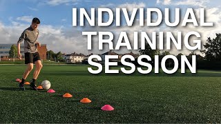 FULL Individual Soccer Training Session  Train like a Pro [upl. by Sucramed]