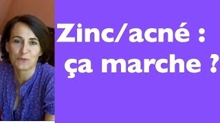 Le zinc vraiment efficace pour lacné [upl. by Mehitable620]