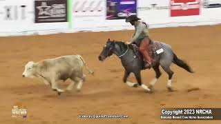 DEEPER SHADE OF BLU amp Orren Koontz 2023 NRCHA Worlds Greatest Horseman [upl. by Uolymme741]