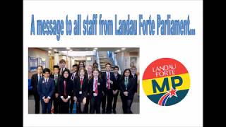 Thank you to our staff from your Landau Forte Parliament Members [upl. by Ayikat]