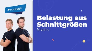 Durch Schnittgrößenverlauf Belastung erkennen 2 Technische Mechanik StudyHelp [upl. by Nilved]