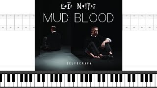 Loïc Nottet  Mud Blood  Piano Sheet Music  Lyrics  Chords [upl. by Noella842]