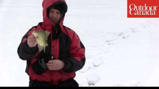 Ice fishing tips from Gord Pyzer Positioning your rod tipmp4 [upl. by Milah336]