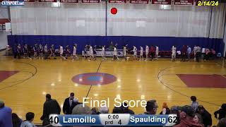 21624Lamoille  Spaulding Boys Basketball [upl. by Jeb38]