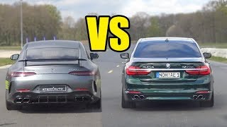 ALPINA B7 BITURBO vs MERCEDES AMG GT63 S 🚀 DRAG RACE🚀 [upl. by Misa]