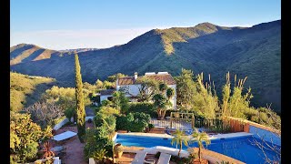 AX1339  Finca Los Arcos Comares  From guest house through gardens and to apartment [upl. by Aillicec399]