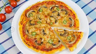 Pizza cu pui si ciuperci  JamilaCuisine [upl. by Yddur]