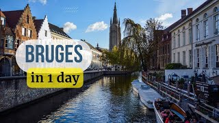 One Day in Bruges Belgium Top Things to Do in Bruges city tour Bruges  waffles belfry guide [upl. by Ttnerb]