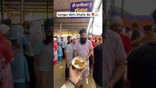 Langar dahi bhalle daGoindwal sahib langar food punjabifoodie punjabi punjab [upl. by Eelloh211]