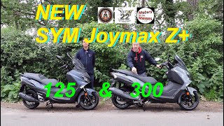 NEW Sym Joymax Z 300 amp 125 UK REVIEW [upl. by Cynthy12]