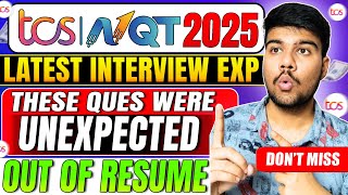 🚨Unexpected TCS NQT 2025 Interview Questions Be Ready for Anything😱 [upl. by Zerelda]